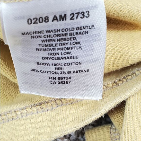 Columbia Mustard Lightweight Sweatshirt - Picture 6 of 6